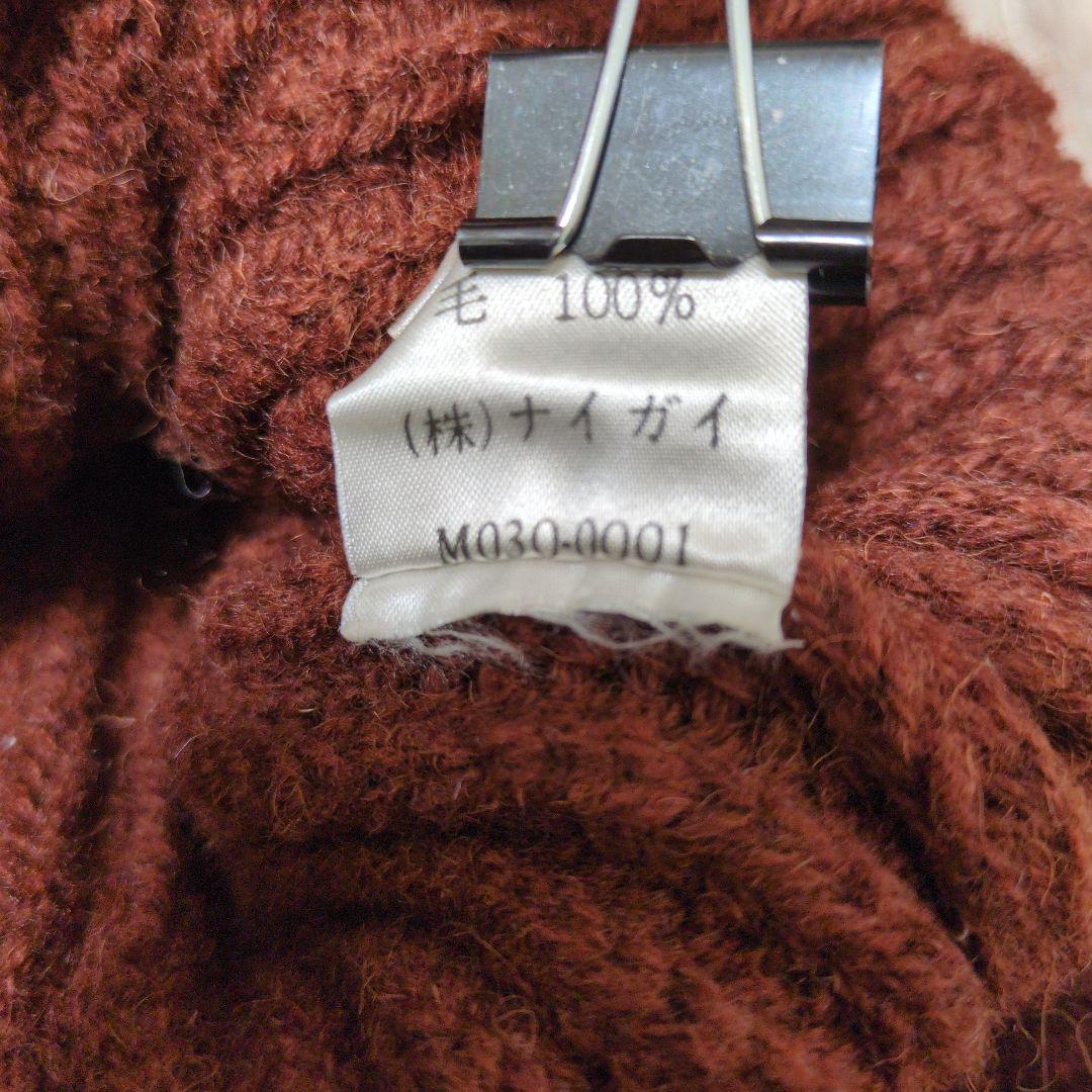 希少 80s ポロカントリー ラルフローレン リブニット セーター 茶 Lサイズ