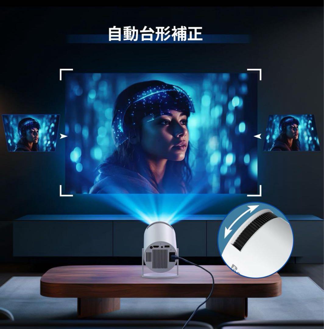 【超小型&180°回転】aubor プロジェクター Android TV11.0