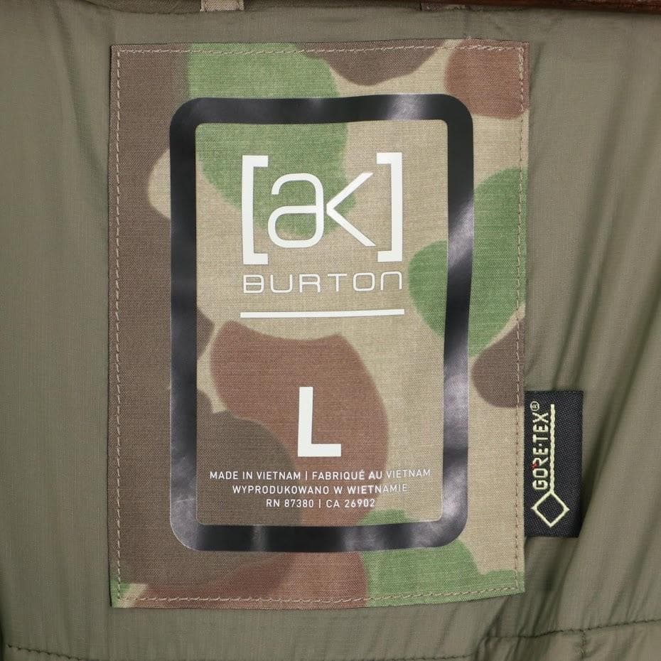 【AK】Burton M 2L SWASH JK　L　スノボウェア　カモ　美品