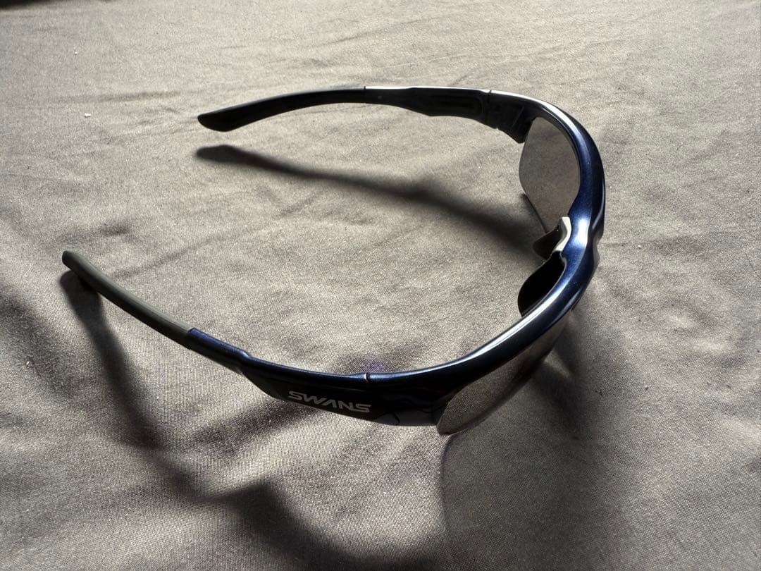 SWANS スポーツ用サングラス 黒 偏光レンズ