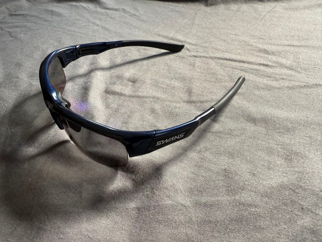 SWANS スポーツ用サングラス 黒 偏光レンズ