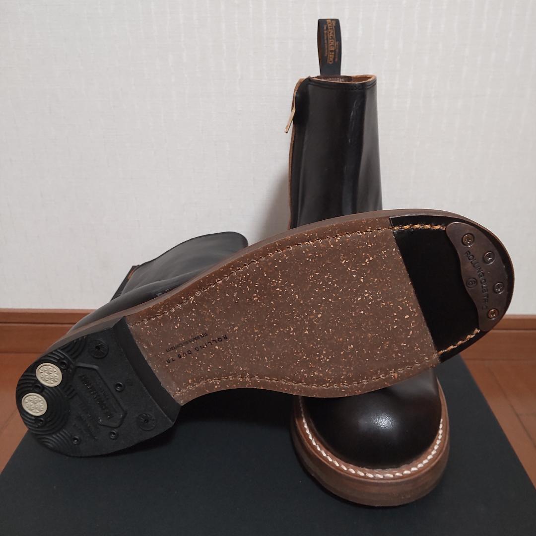 ローリングダブトリオ キャスパー ブラック ホースハイド US7 25cm