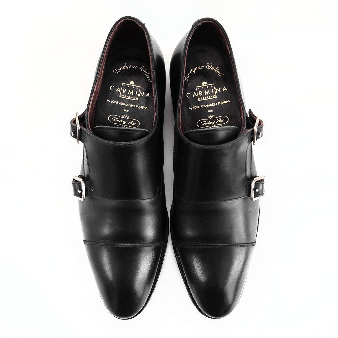 美品 カルミナ ダブルモンク ストラップ シューズ トレーディングポスト ヤンコ