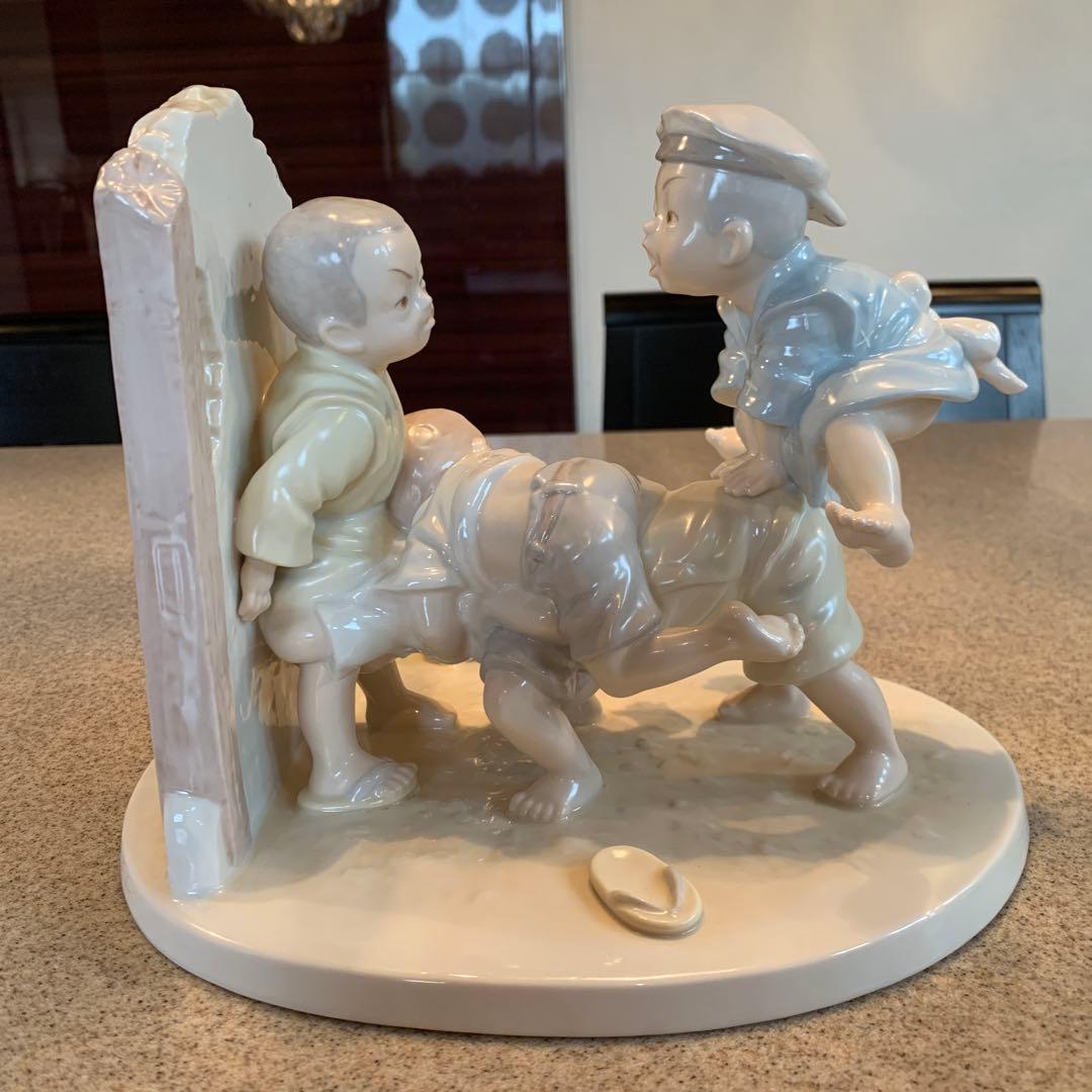 ゆう　乃りたけ陶房 小島豪作　童人形シリーズ　【馬跳び】