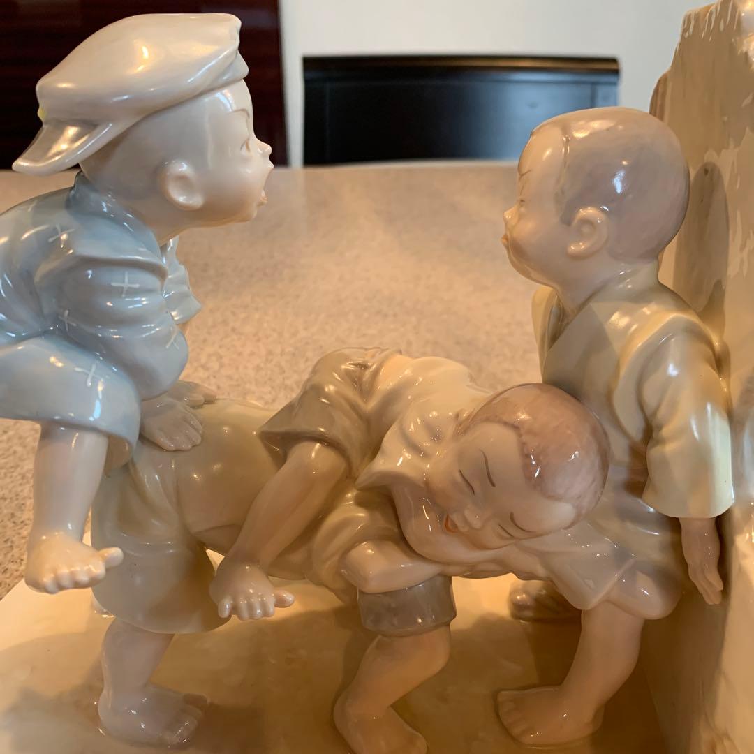 ゆう　乃りたけ陶房 小島豪作　童人形シリーズ　【馬跳び】