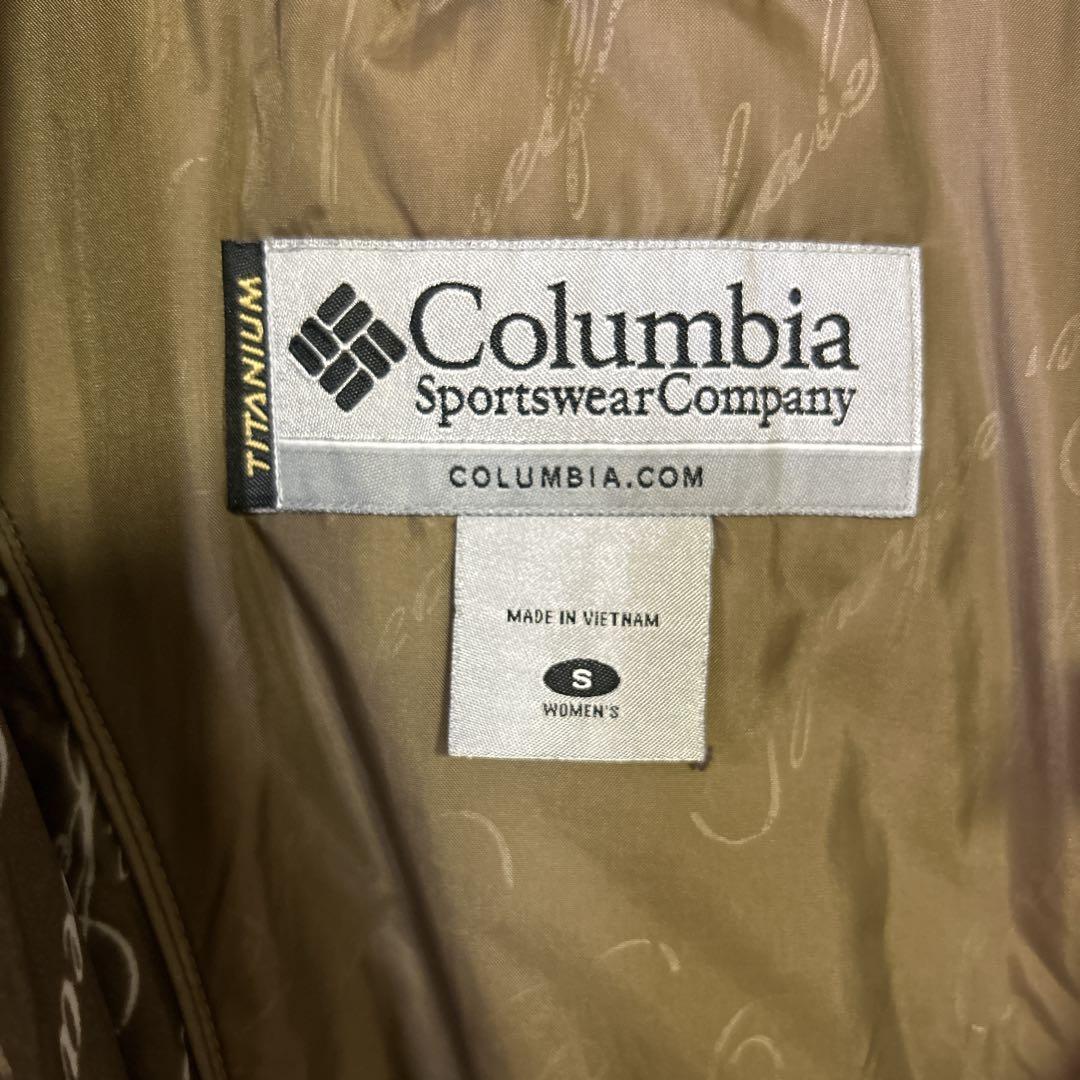 【ケイ様】コロンビア　ダウン　ボード　ウェア　ブラウン　茶レディーズS90