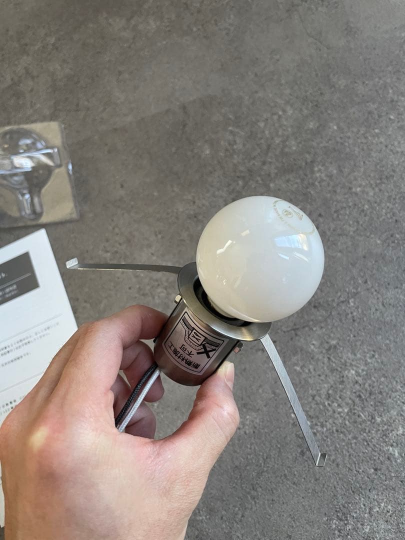 NEW LIGHT POTTERY mob17 silver E17壁掛け照明