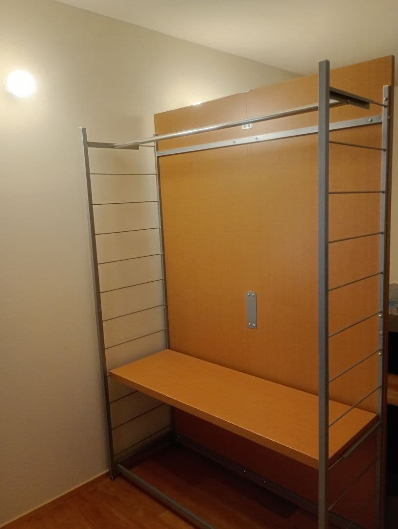 ディノス　間仕切り収納　パネル収納ハンガーラック　パーテーション　間仕切り家具