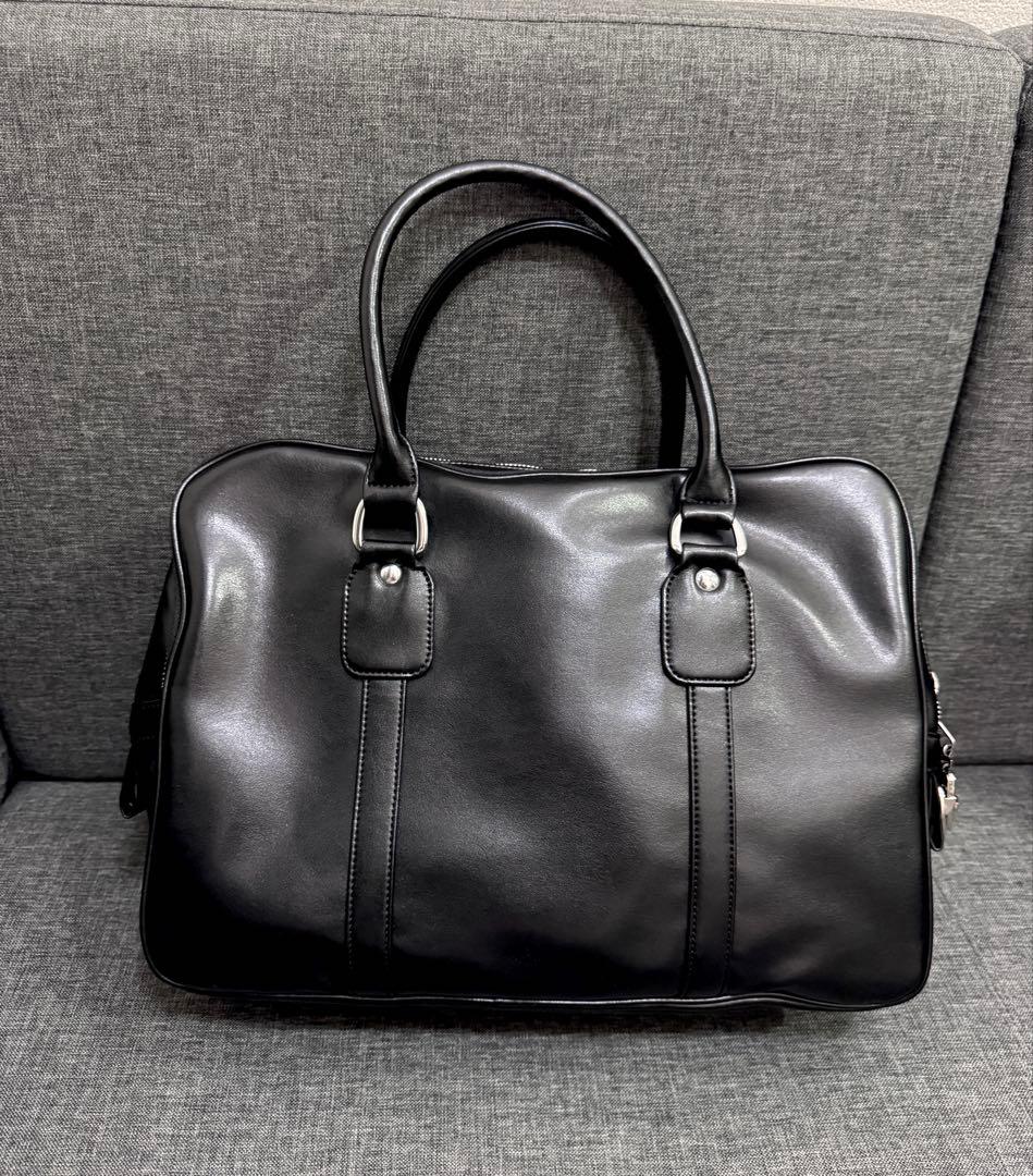 コムデギャルソン 青山バッグ ハンドバッグ 合成皮革 黒 OL-K 205