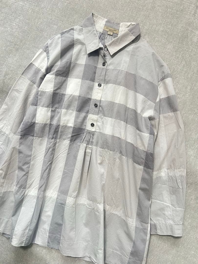 BURBERRY BRIT⭐︎バーバリーノバチェック プルオーバーシャツ XL