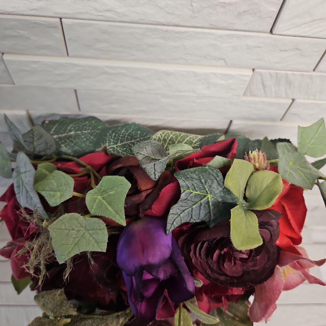 フラワーアーチストMACHIKOお花の置物　&　壁掛けフラワー　倉庫保管品未使用