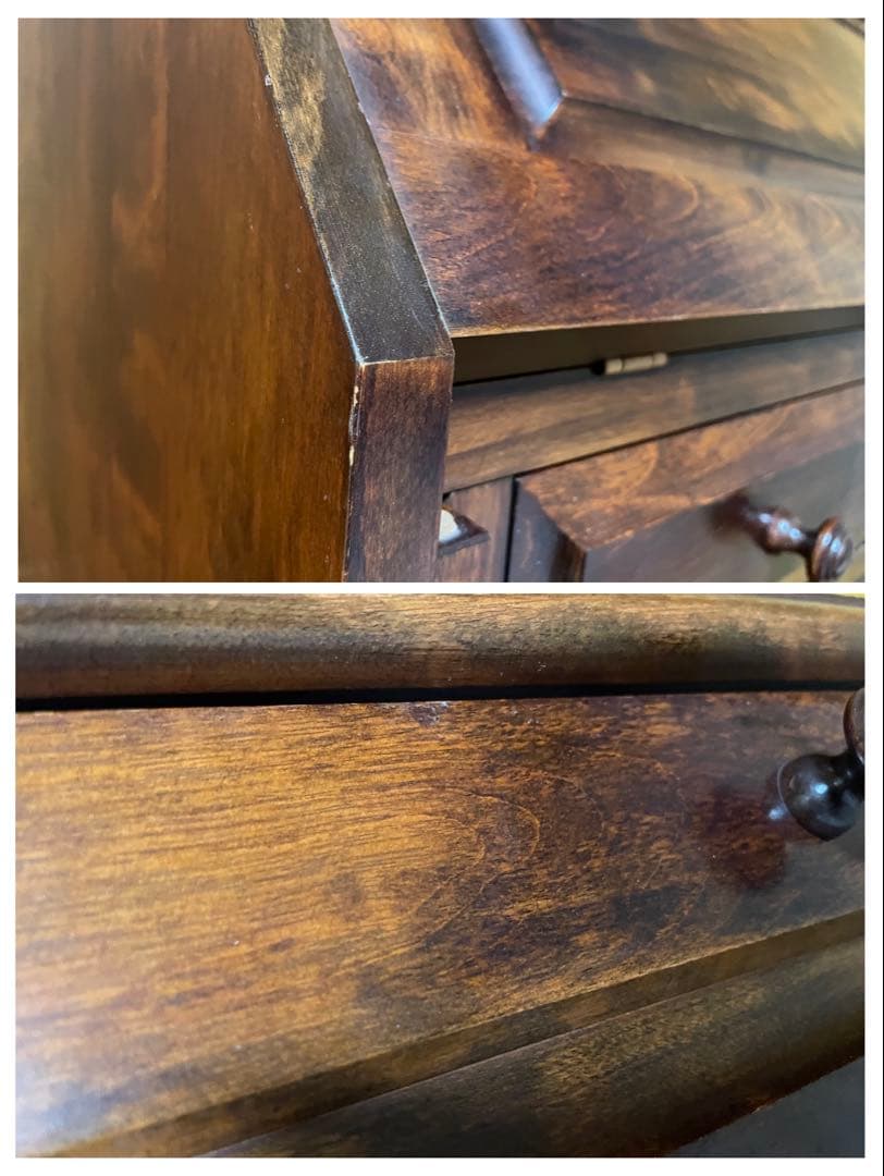 ライティングビューロー/デスク/ジャパンビンテージ/アンティーク/旭川家具/民芸