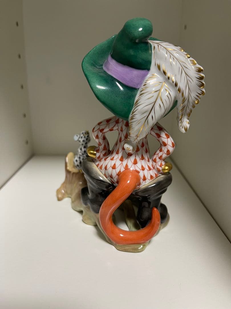 HEREND ヘレンド　フィギュリン　【長靴を履いた猫】