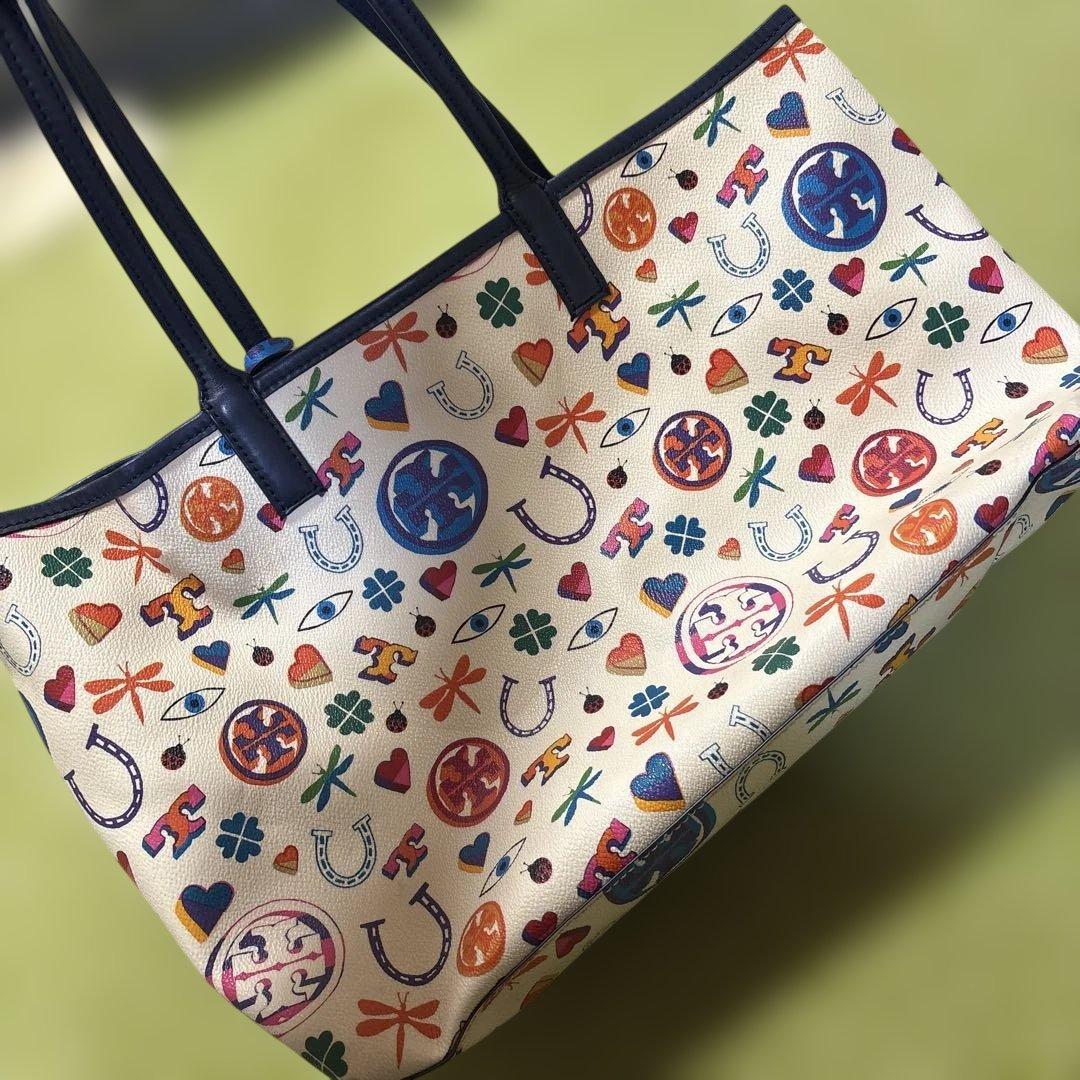 【美品】Tory Burch プリントトートバッグ