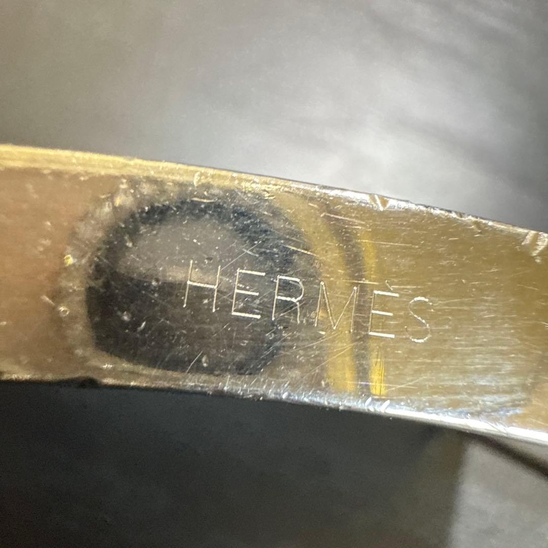HERMES エルメスリバーシブルベルト65 プレートHバックル　シルバー