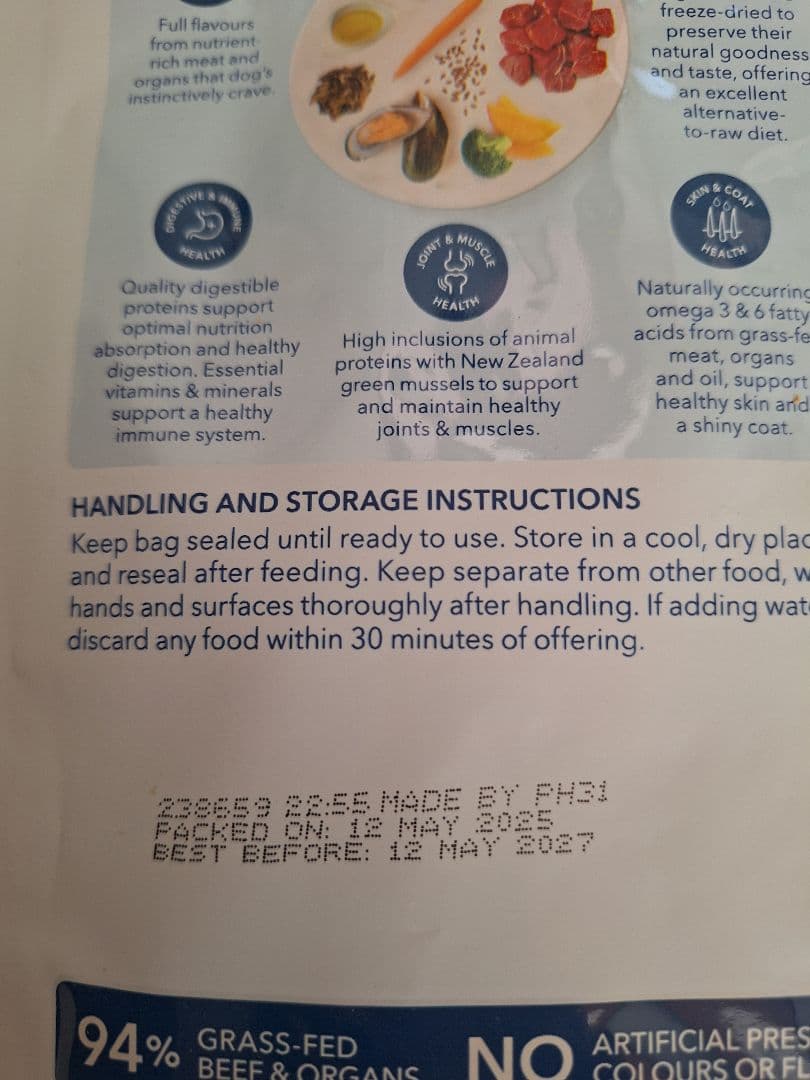 K9Natural　ナチュラル　フリーズドライ　ビーフフィースト　500g×2袋