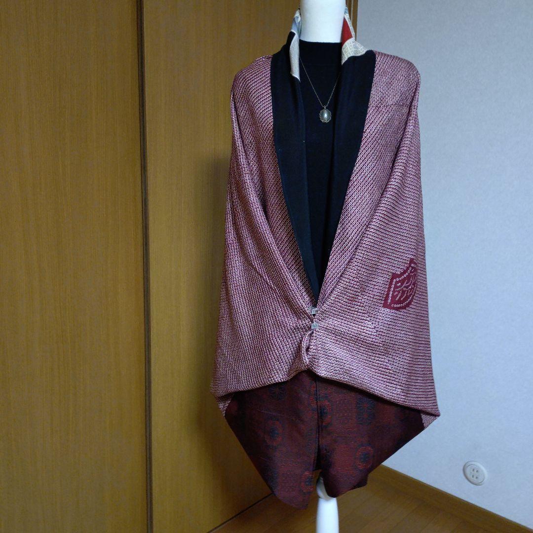 モ*ミ様 【着物リメイク】大判モモンガコート　リバーシブル　3way 　和洋　黒