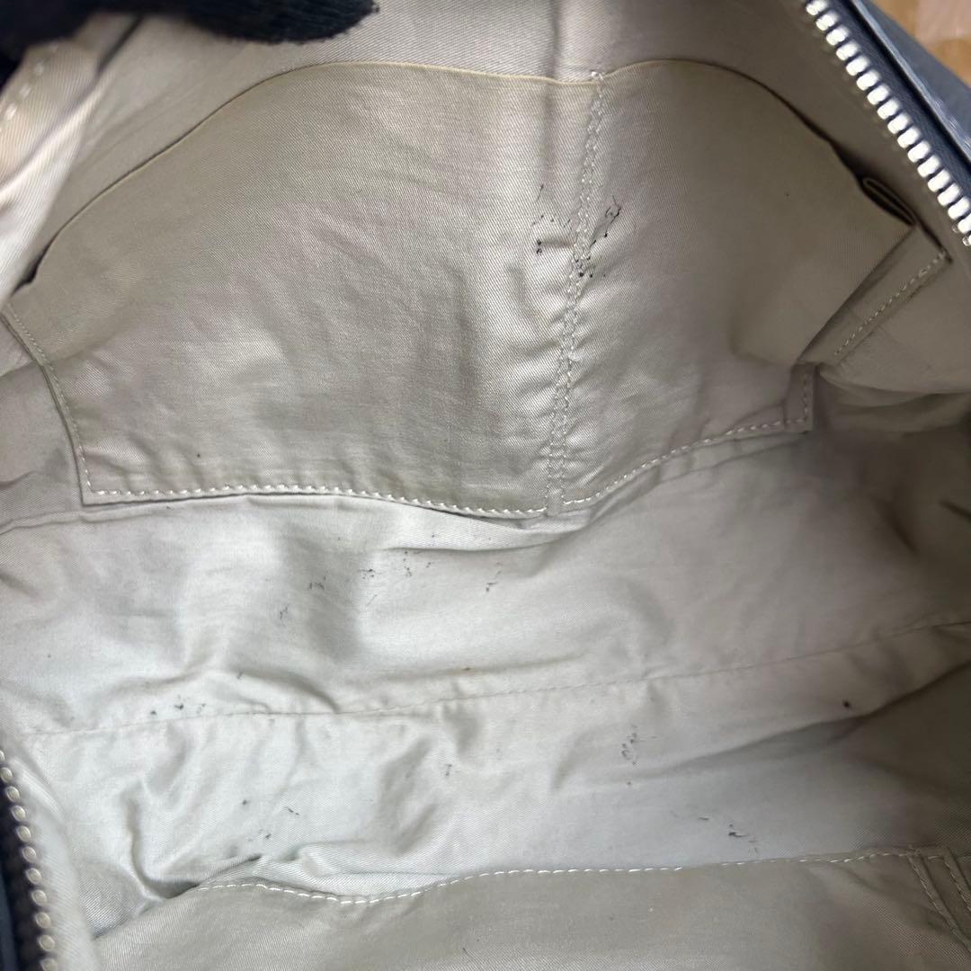 良品　マーガレットハウエル　ショルダーバッグ　ドラム型　レザー　黒　斜め掛け◎