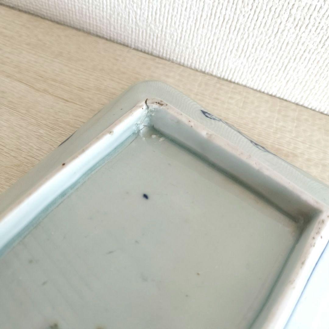 kico☆　３枚組　古伊万里　染付　線描　雲龍文　長皿