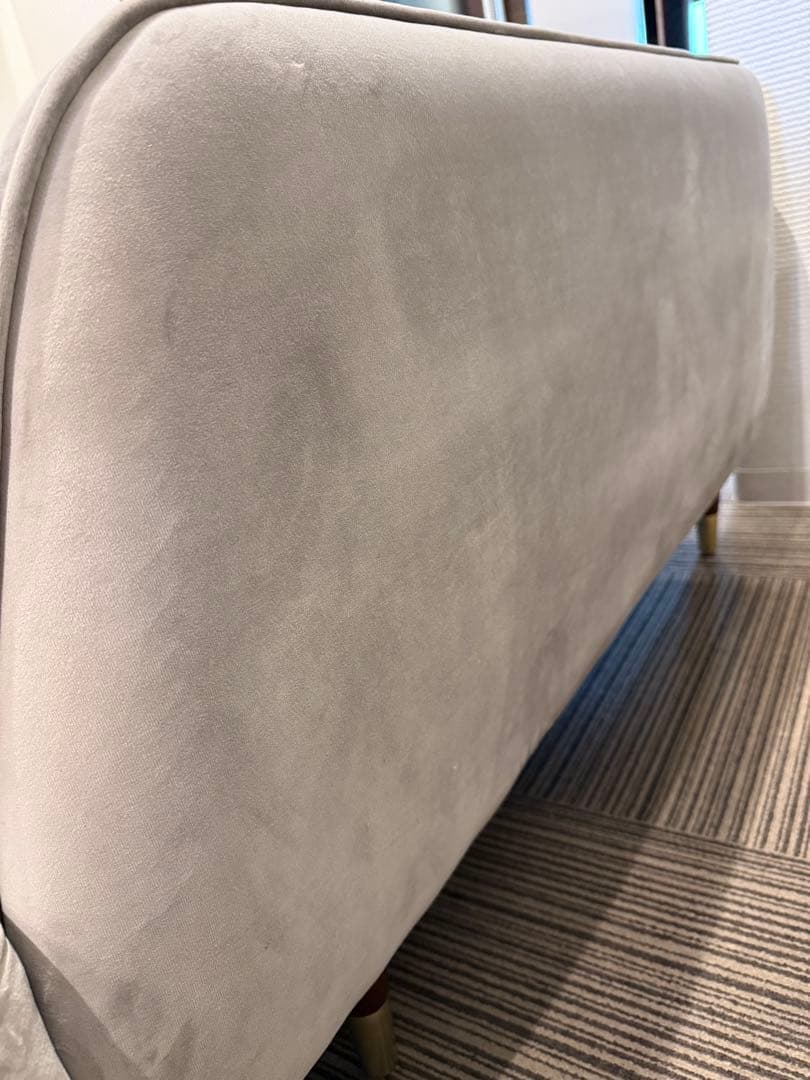 最終値下げ‼️グレー ファブリックソファ 2人掛け