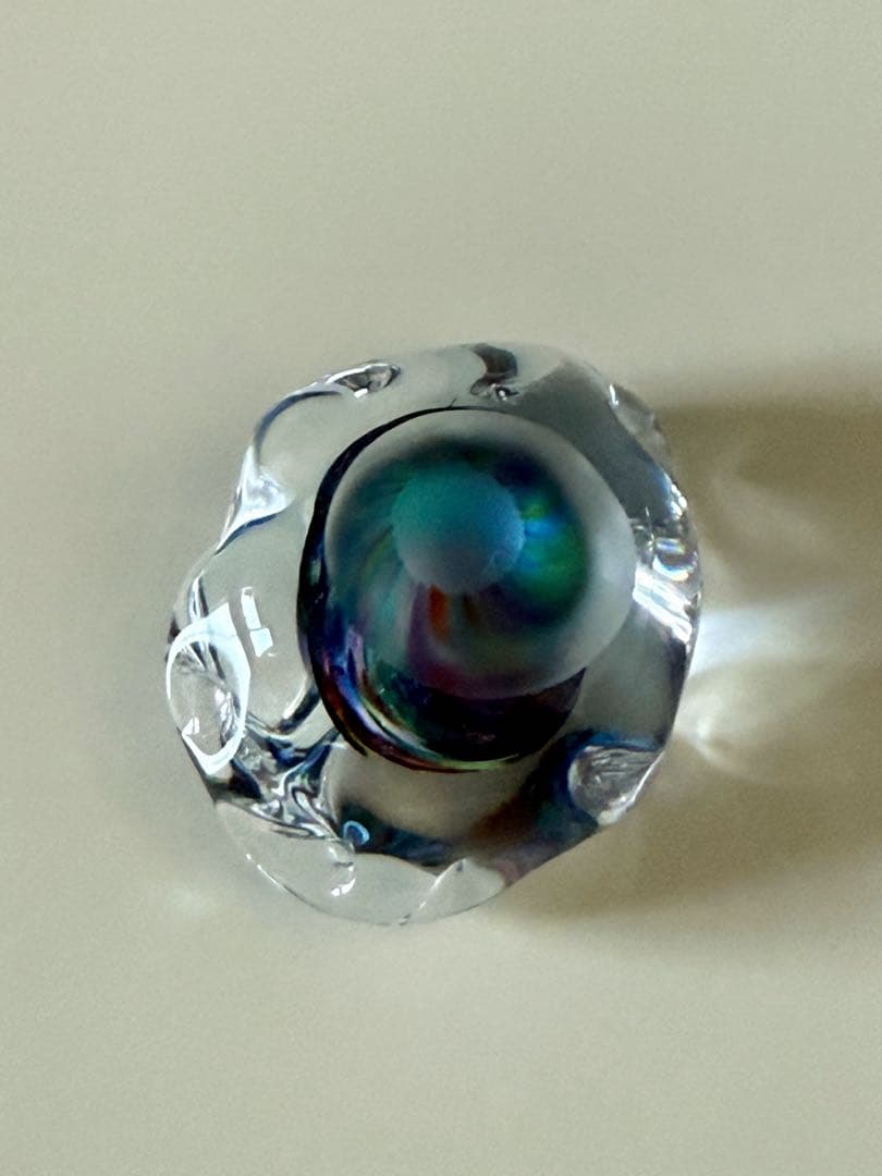 パイレックス ガラス ハンドメイド インテリア 雑貨 美品