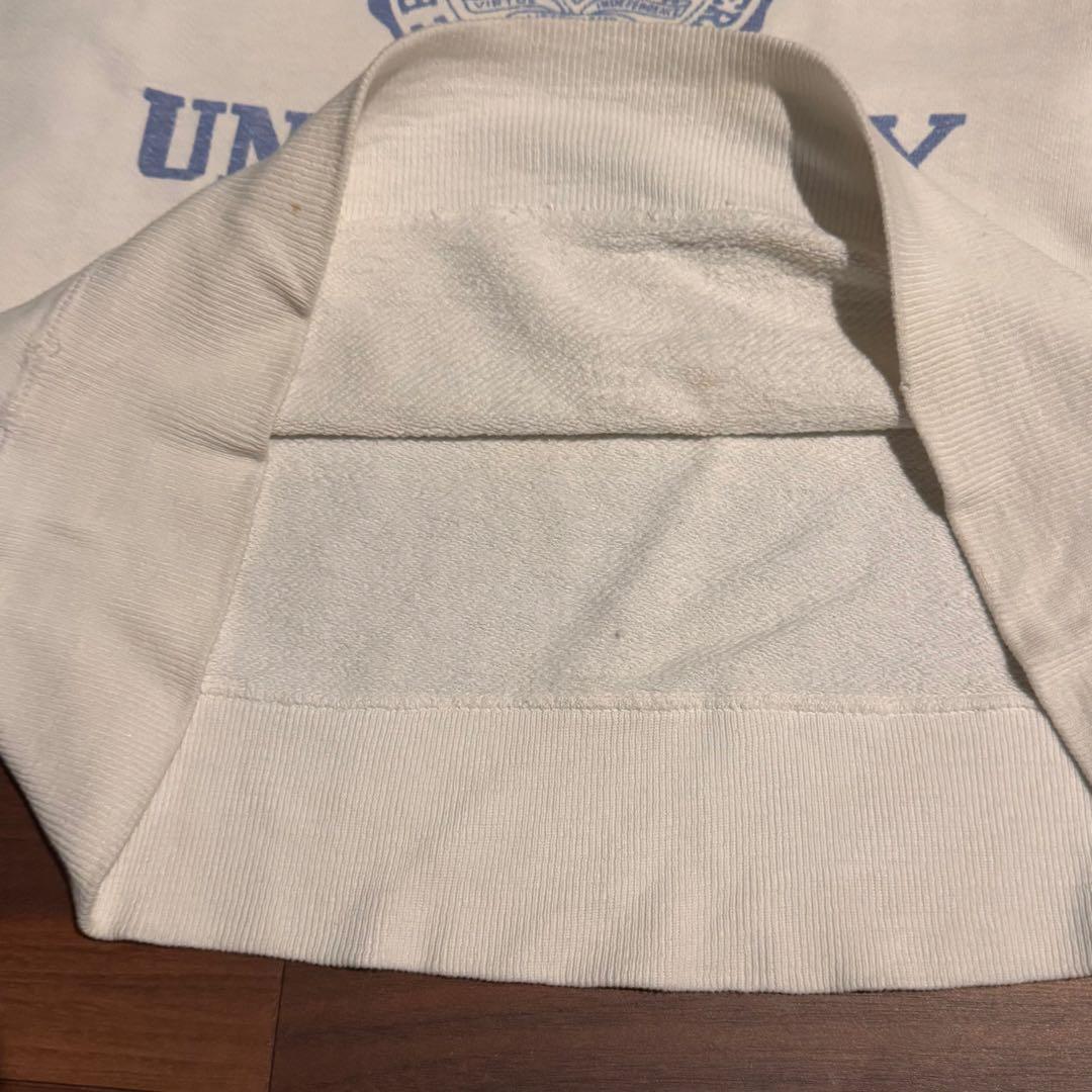 40s 50s ヴィンテージスウェット　白　染み込み