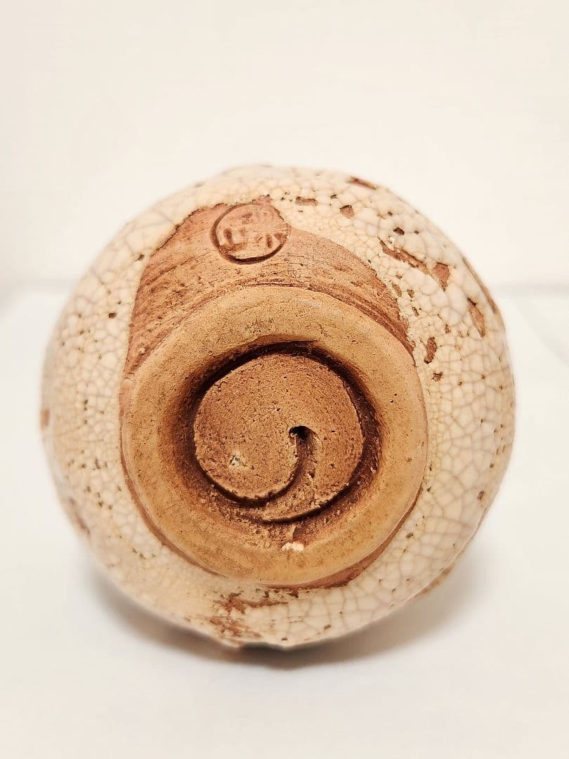 【稀少】楽山焼の湯呑み　蟹　蓋付き湯呑み　5客