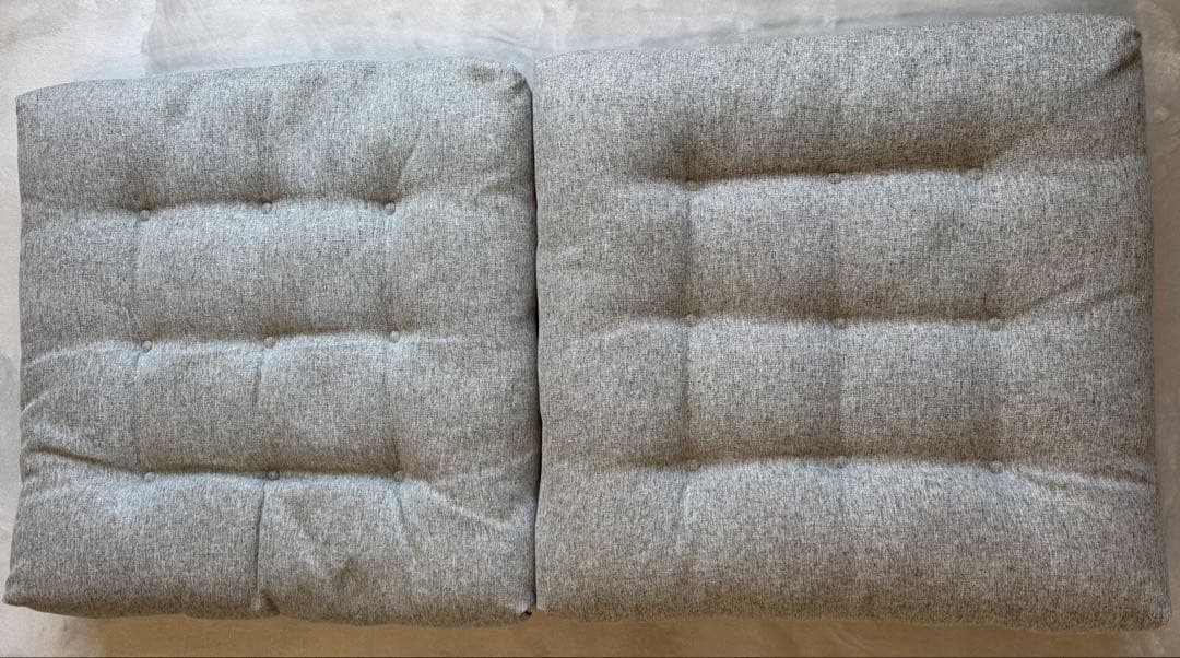 【状態良★】カインズ 2点セット 座布団にもなる背もたれイス F-Lepoco