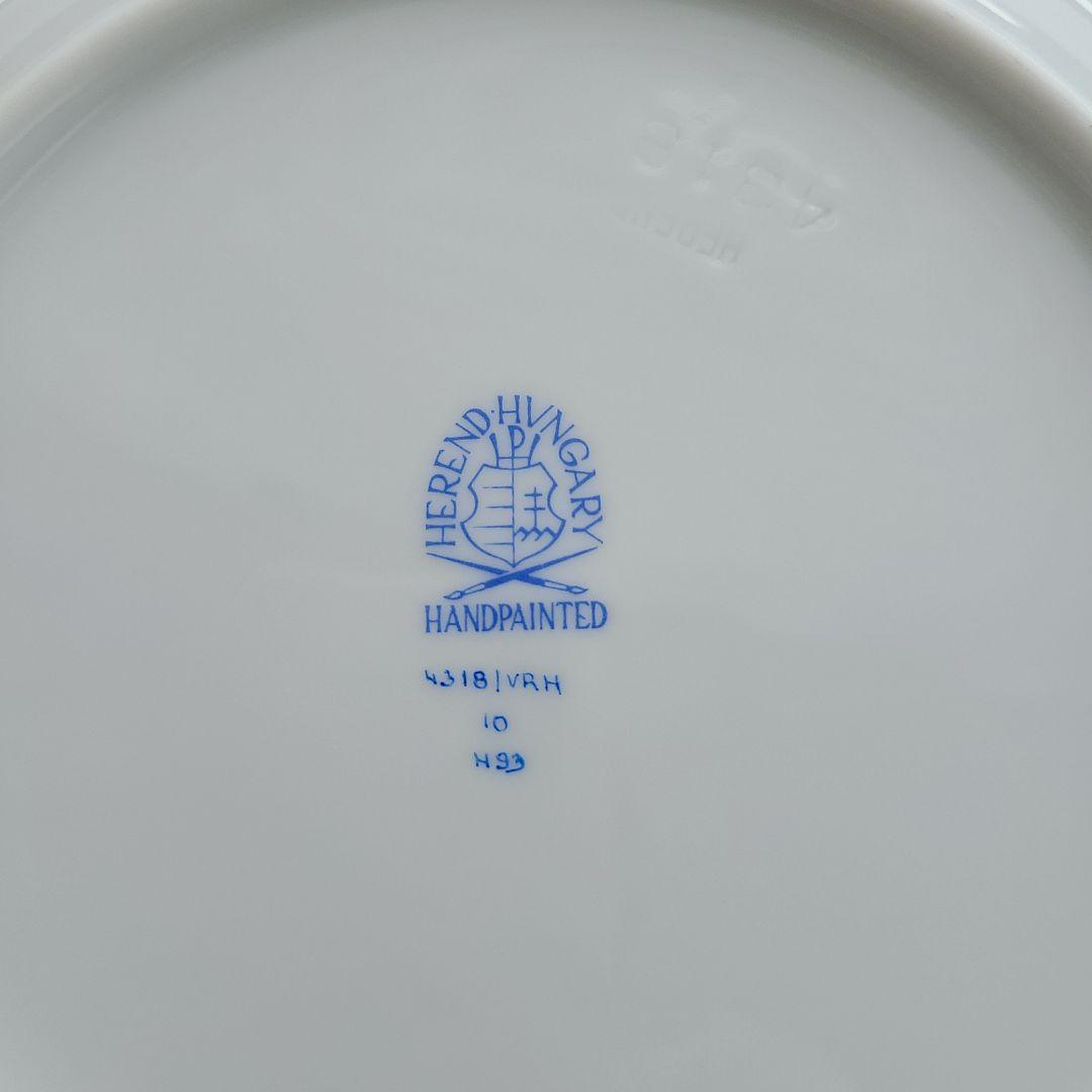 HEREND ウィーンの薔薇オクタゴナルプレート4枚セット