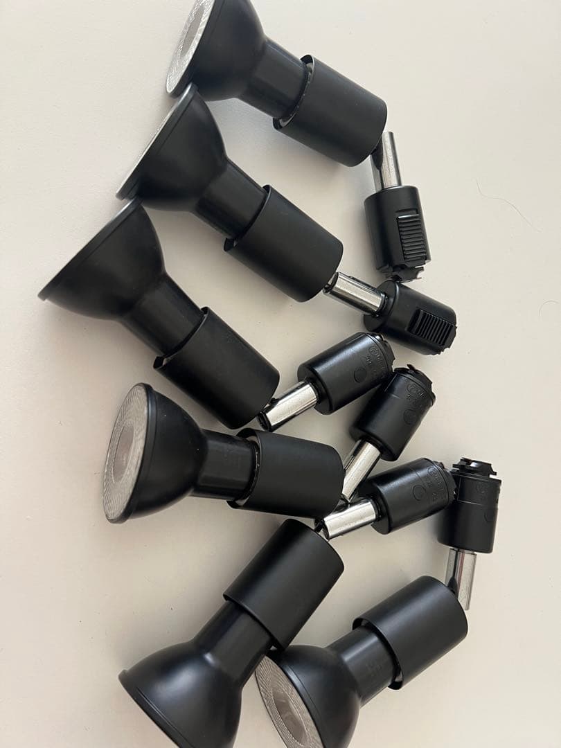 スポットライト ブラック 6個セット