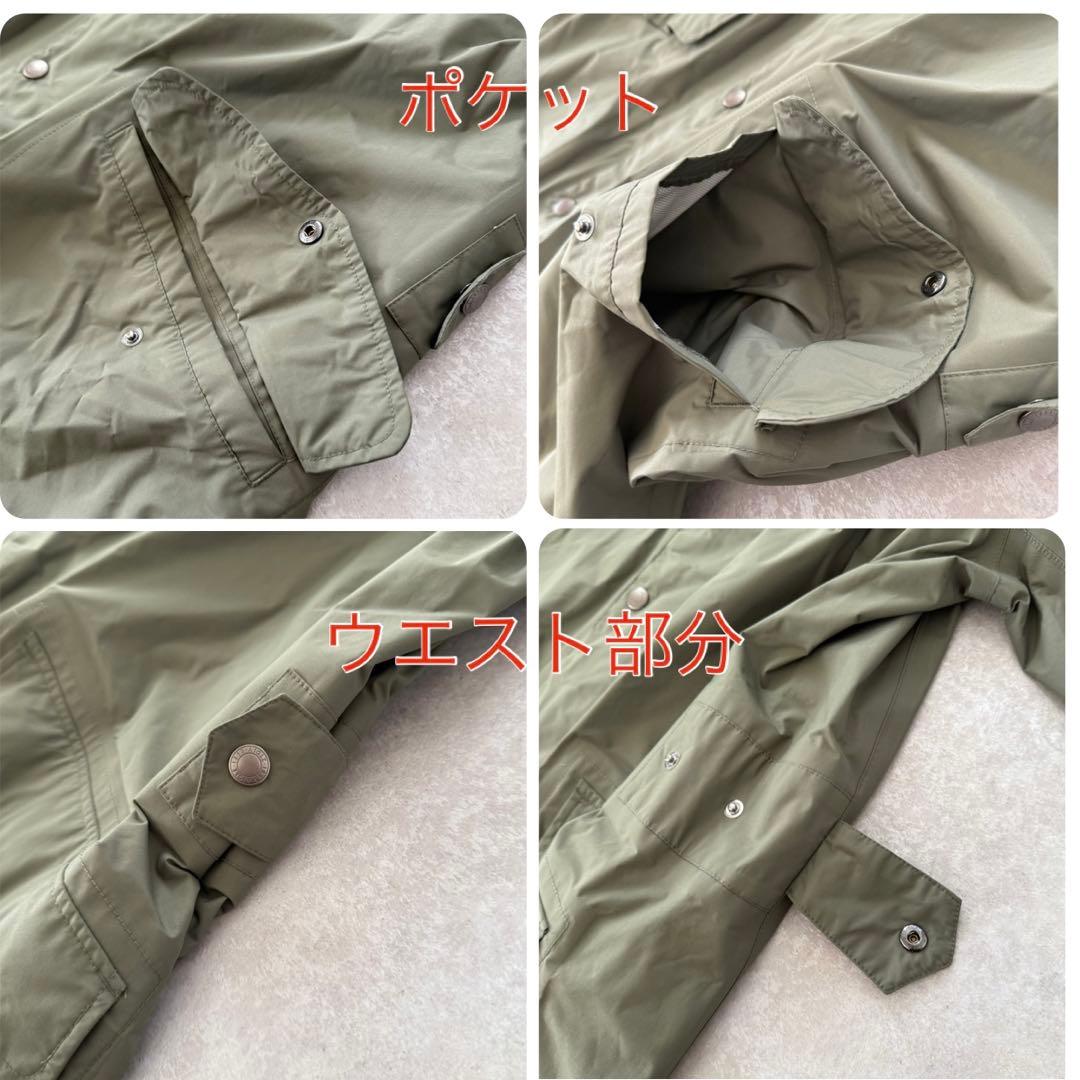 【未使用】AIGLE エーグル MTDライディングコート カーキ ロング フード