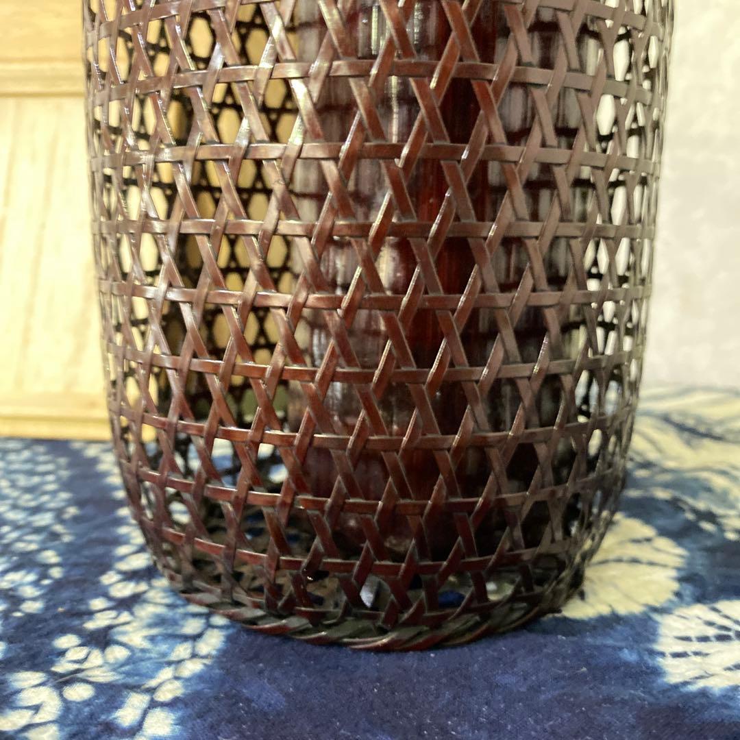 竹雲斎　筒形花籠