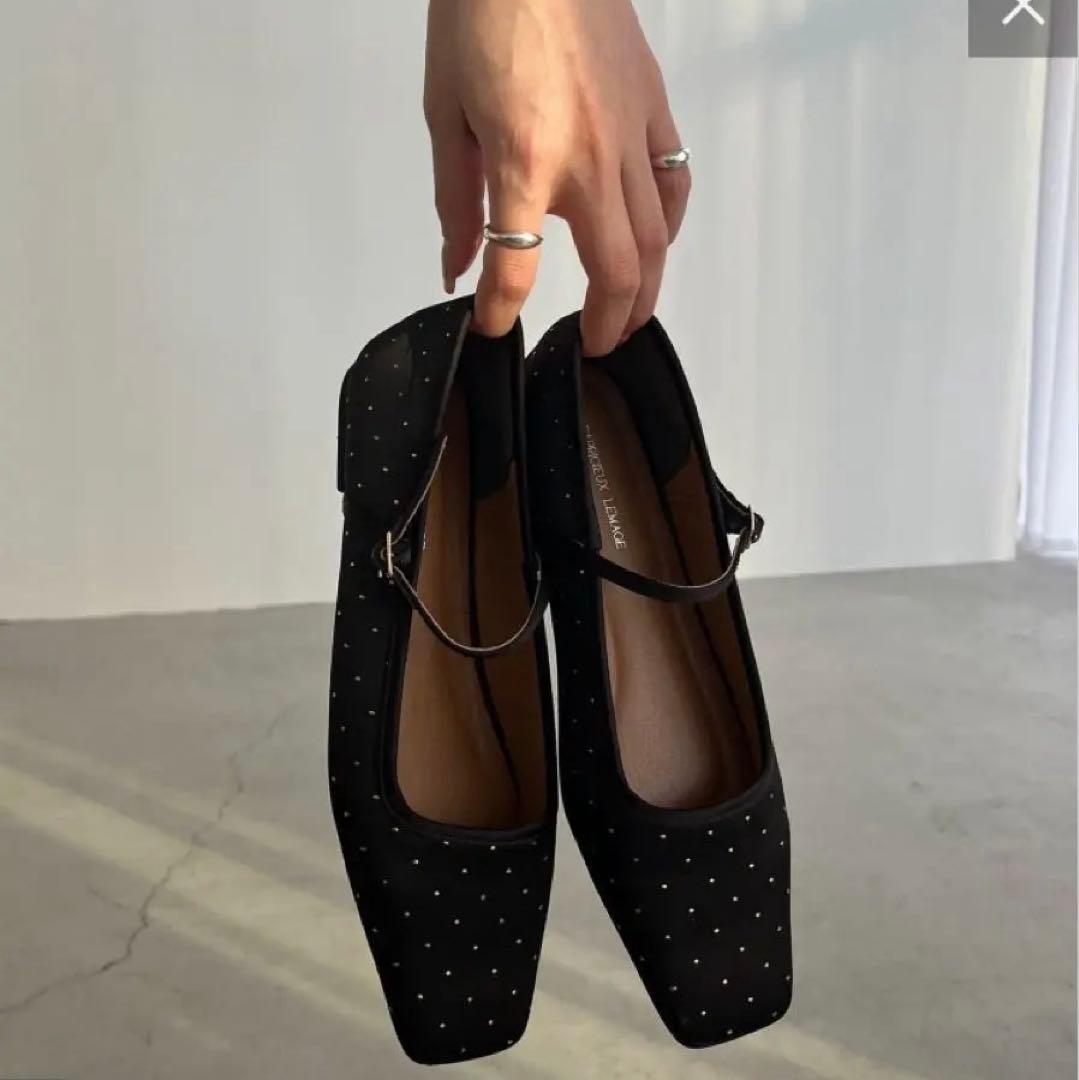 CAPRICIEUX LE'MAGEカプリシュレマージュ ドットフラットシューズ