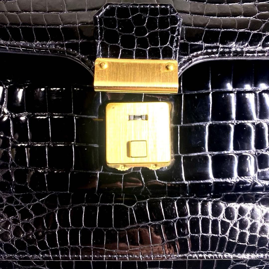 【Nari】✨高級✨amiet アミエット　クロコダイル　ビジネスバッグ