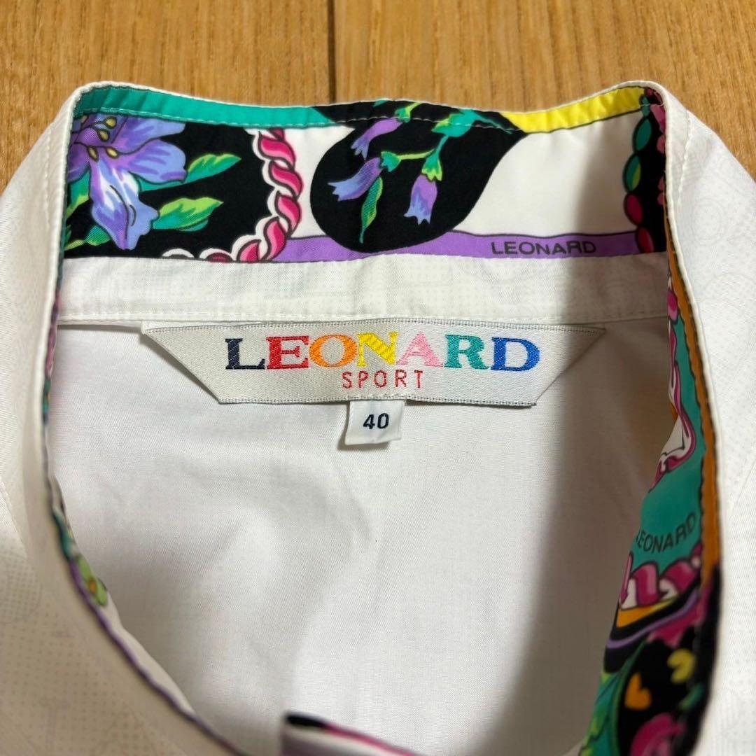 LEONARD SPORT ベスト40 ポリエステル 白 ホワイト 薄手 日本製