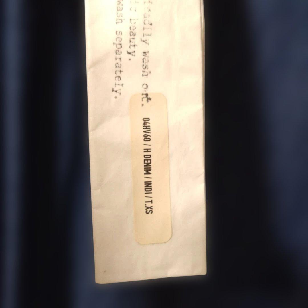 CASEYCASEY デニム Vネック 七分袖デニムワンピース