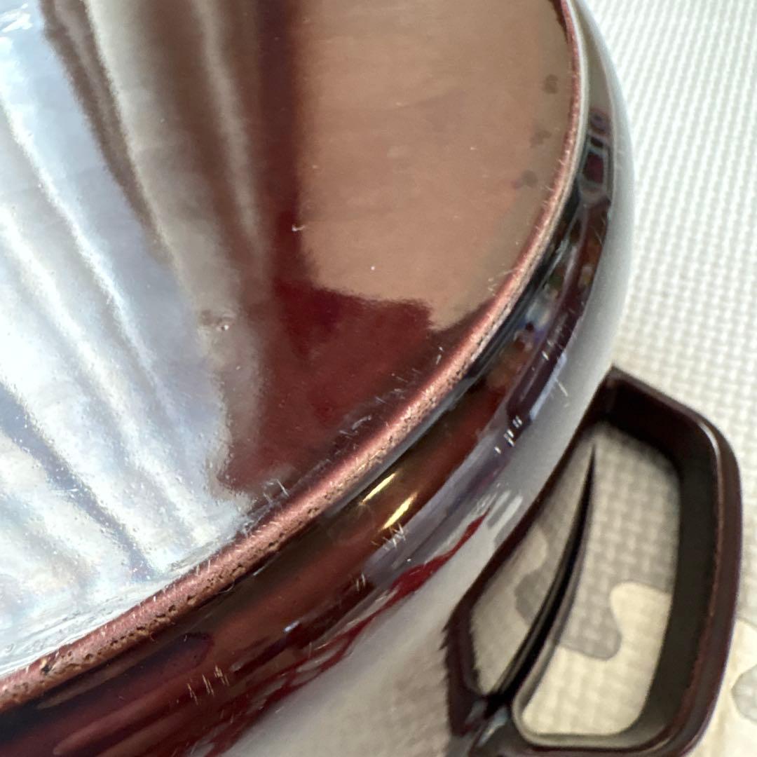 STAUB ストウブ ラウンド ココット 24cm オーベルジン ナス　箱あり