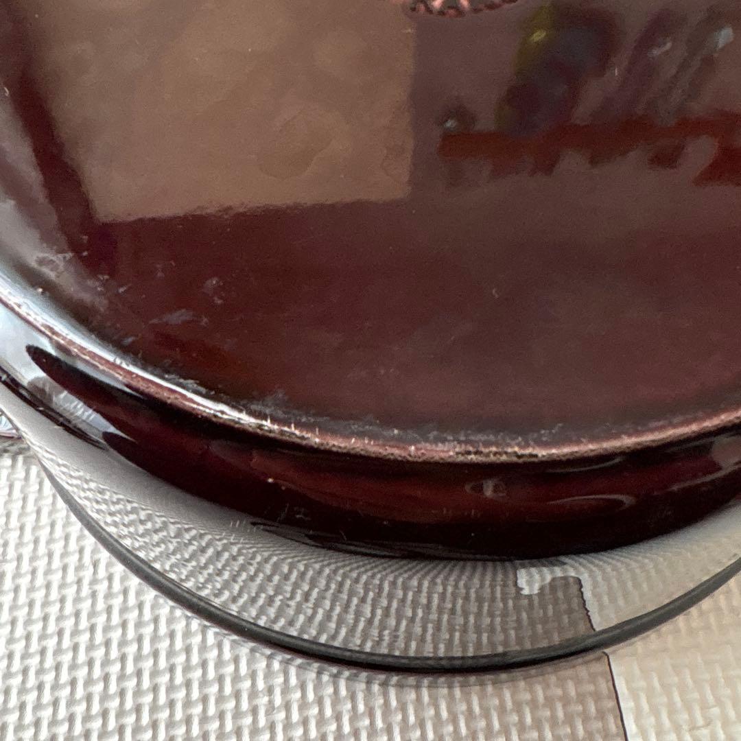 STAUB ストウブ ラウンド ココット 24cm オーベルジン ナス　箱あり