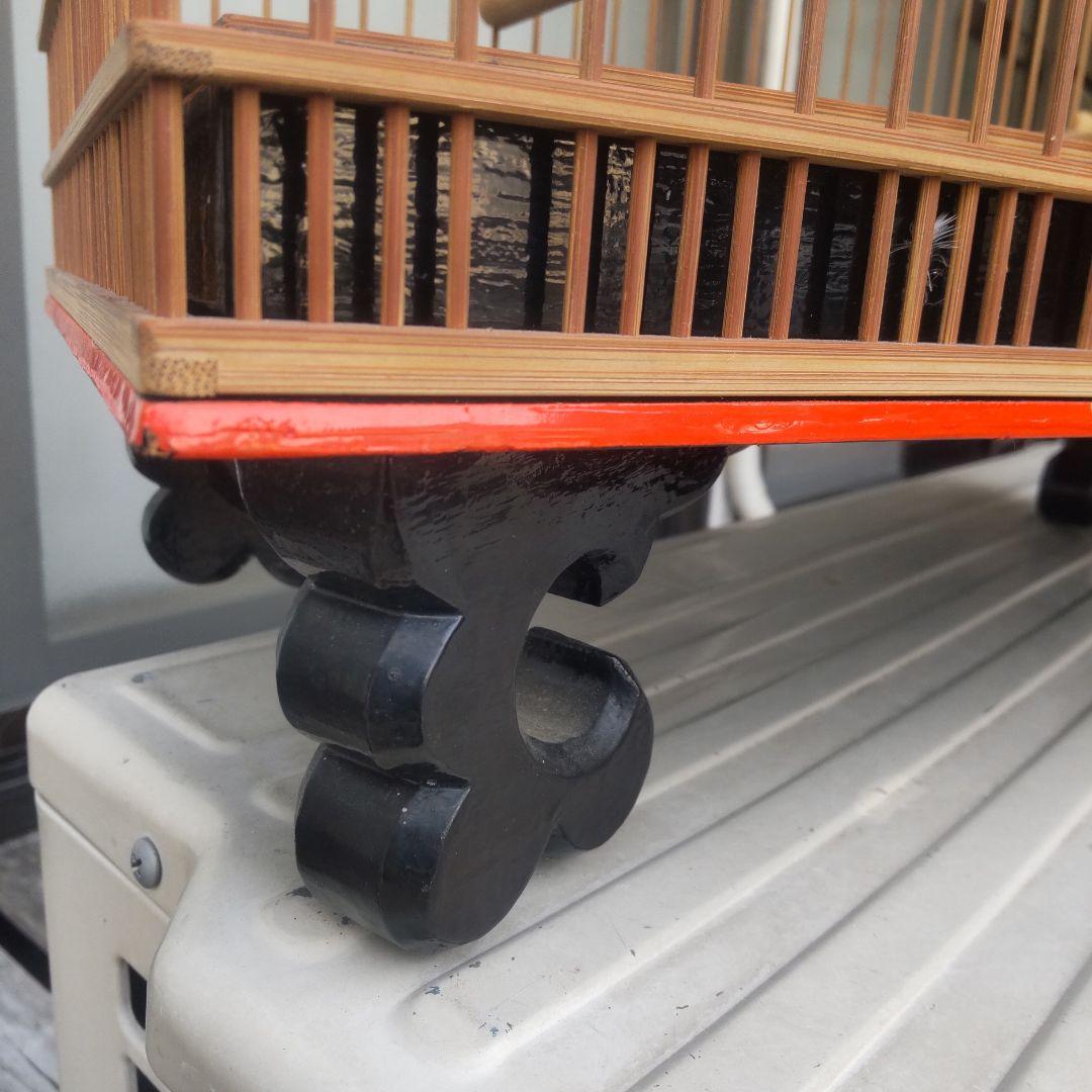 メジロ、ウグイス和鳥籠　手作り