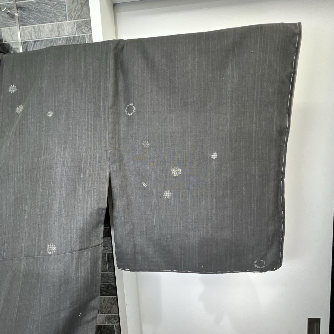 【未着用】特撰真綿結城紬　奥順謹製　証紙あり　はたおり娘　本湯通し　槌打ち　絣