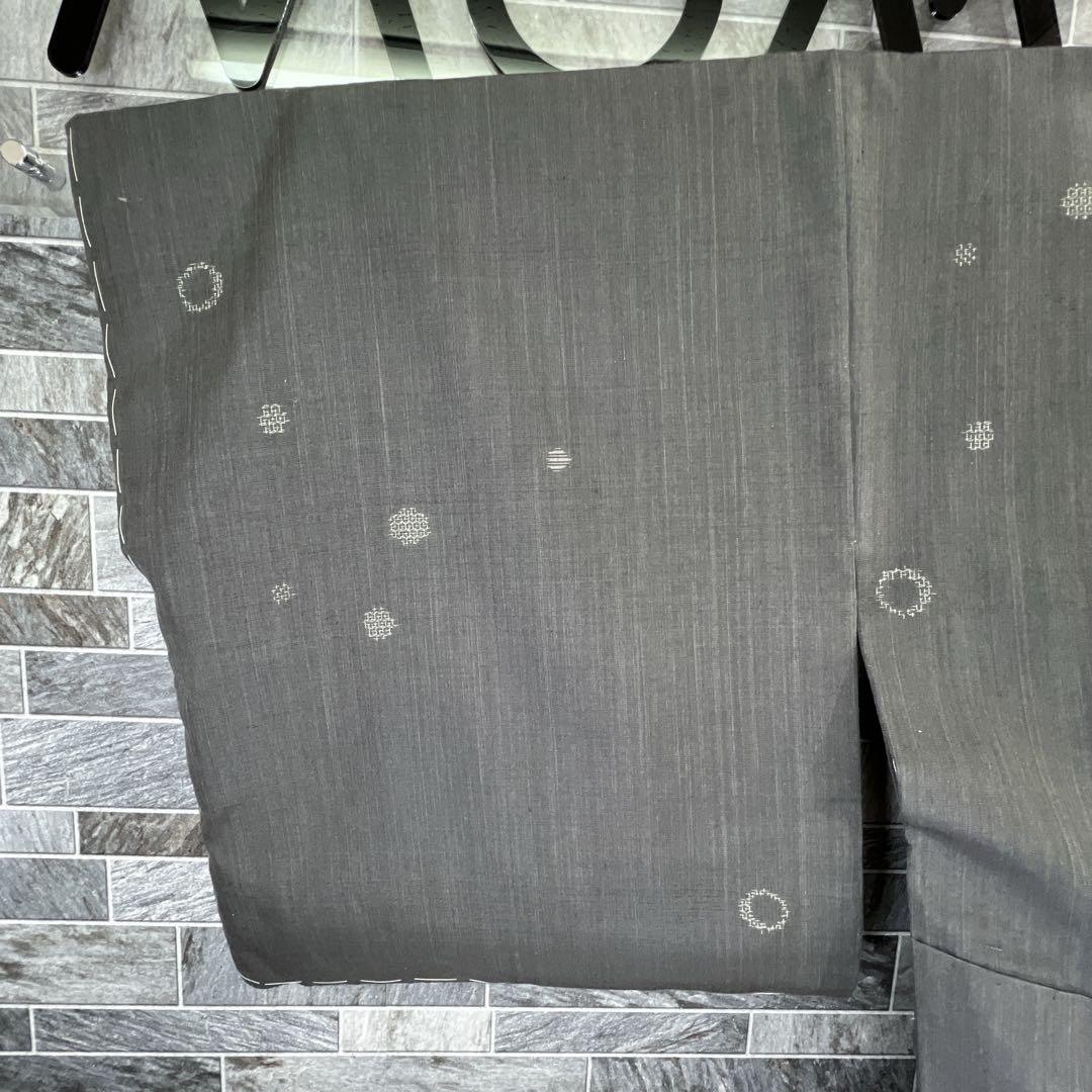 【未着用】特撰真綿結城紬　奥順謹製　証紙あり　はたおり娘　本湯通し　槌打ち　絣