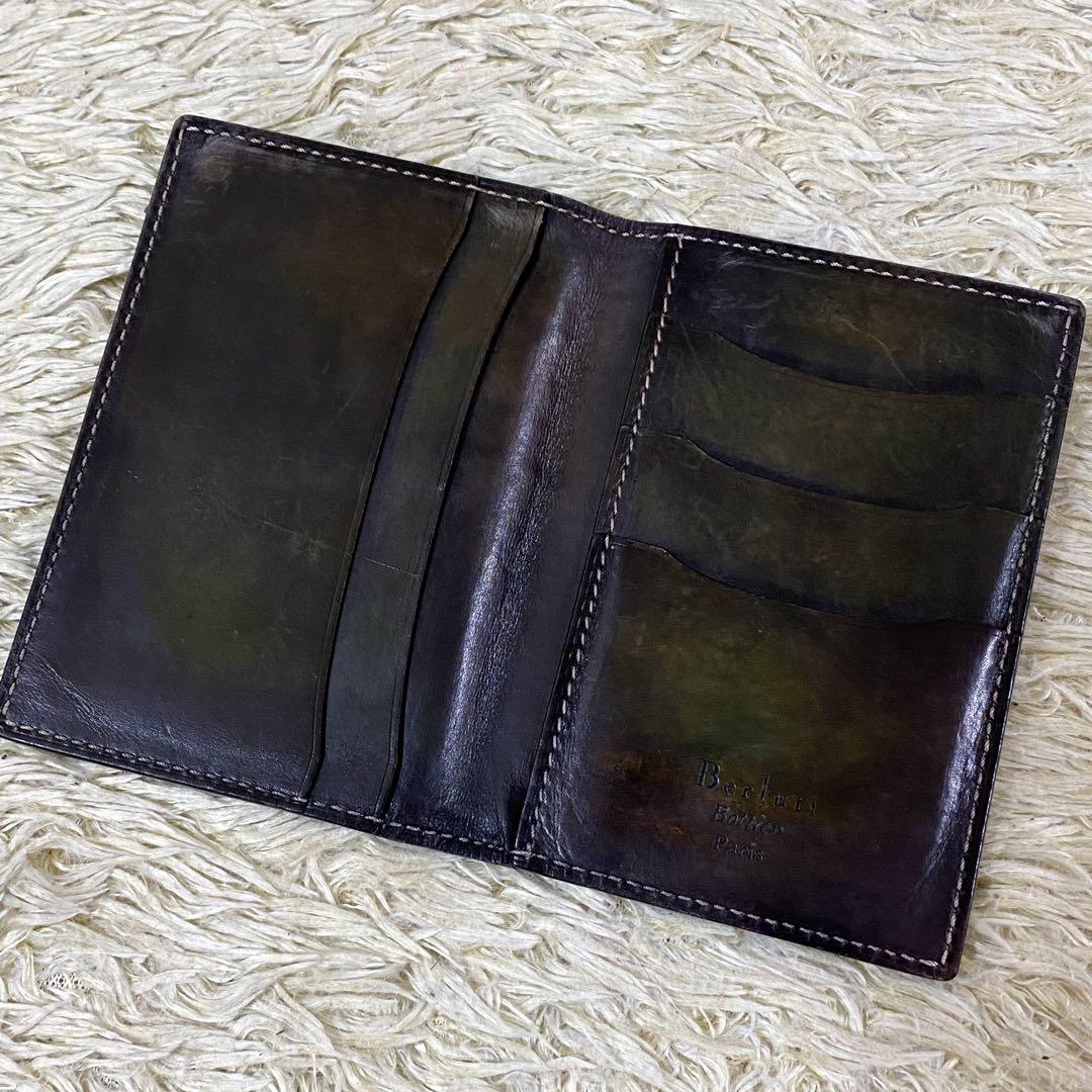 【希少】ベルルッティ 名刺入れ 二つ折り カリグラフィ マダムオルガ期