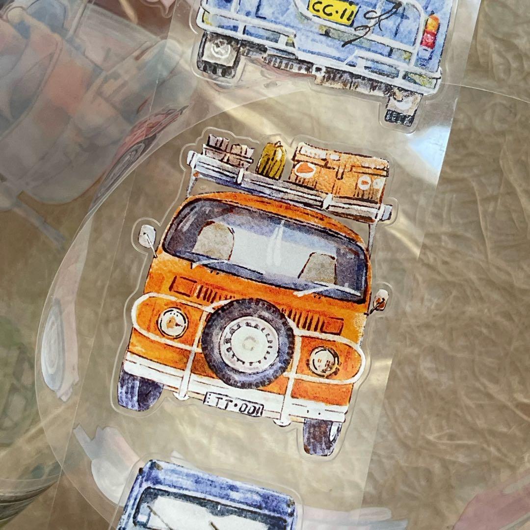 DingDing文创《车车》海外マスキングテープ マステ 【2733】