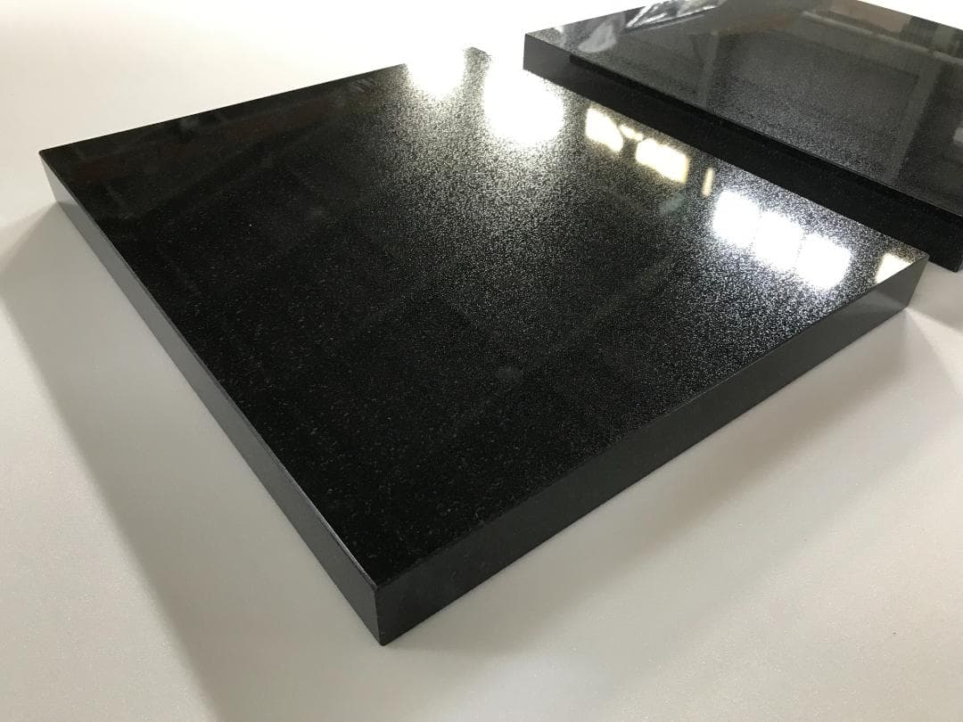 【たかやん】高級 天然黒御影石　特注オーディオボード●2枚セット●送料無料