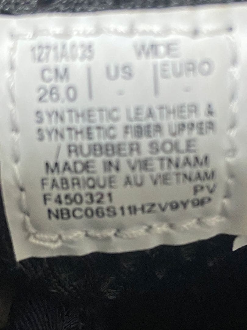 ASICS ブラック 安全靴 ベルクロ式 箱無し　新品未使用。