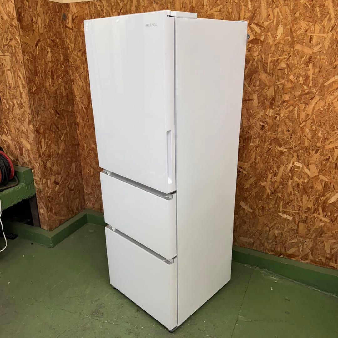 329 ヤマダ　2025年製　大型冷蔵庫　家庭用　300L強　右開き　自動製氷