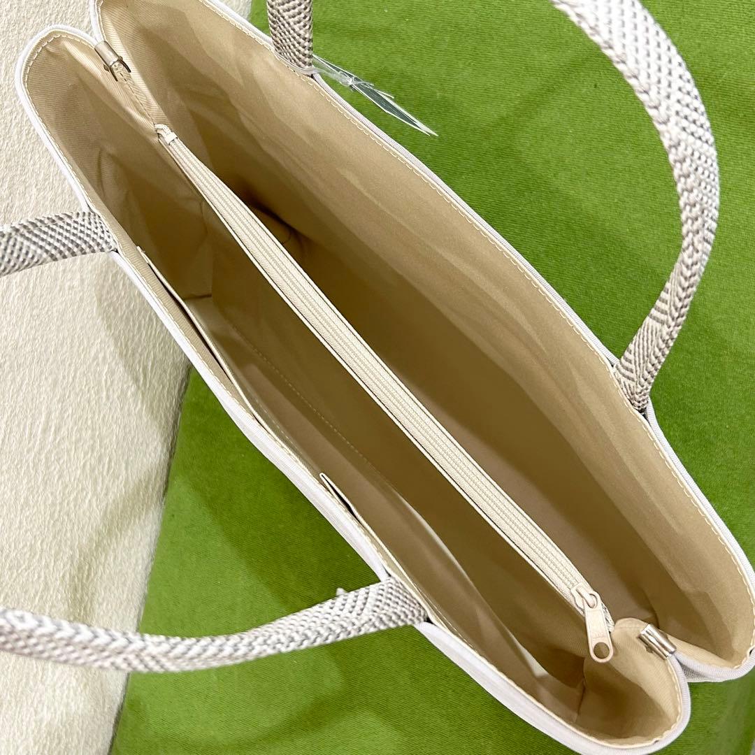 衿秀　和装トートバッグ A4 シルクガード付　お稽古バッグ　ライトグレー