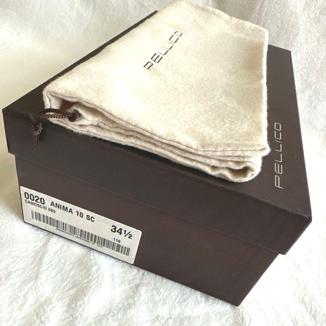 【PELLICO】ペリーコ アネッリ スウェード フラットパンプス 34.5