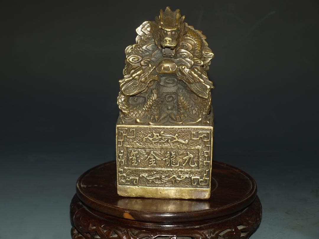 民間仕入れ品　中国清時代銅製の置き物※激安骨董品 N1137C11-3