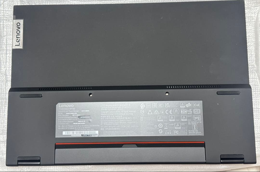 LenovoThinkVision M14d 美品保証2027年７月まで付